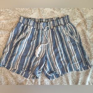 Briggs  Blue and White Stripped Women's Shorts